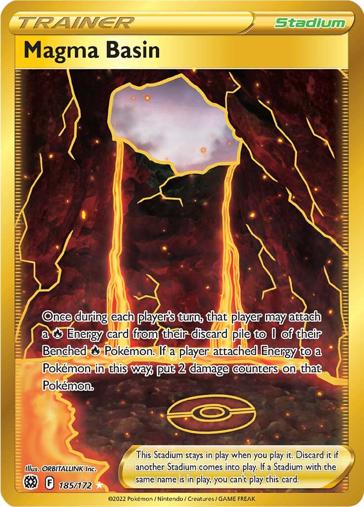 Magma Basin (185/172) [Sword & Shield: Brilliant Stars] | Infinity Cards & Collectibles