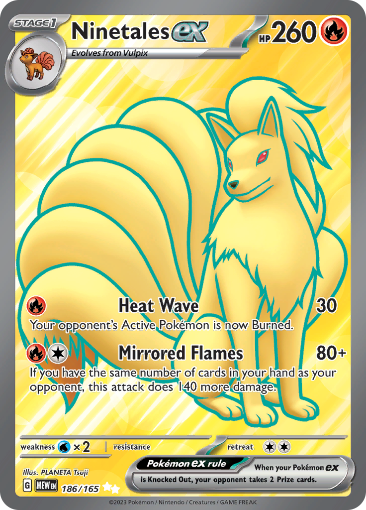 Ninetales ex (186/165) [Scarlet & Violet 151] | Infinity Cards & Collectibles