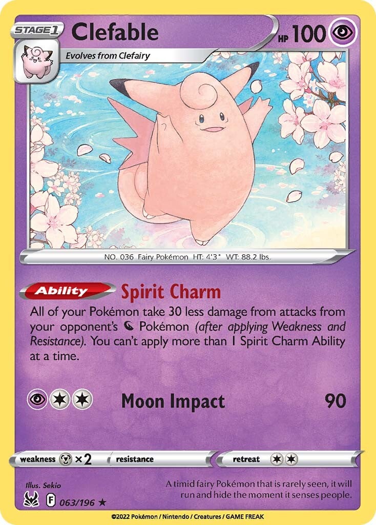 Clefable (063/196) [Sword & Shield: Lost Origin] | Infinity Cards & Collectibles