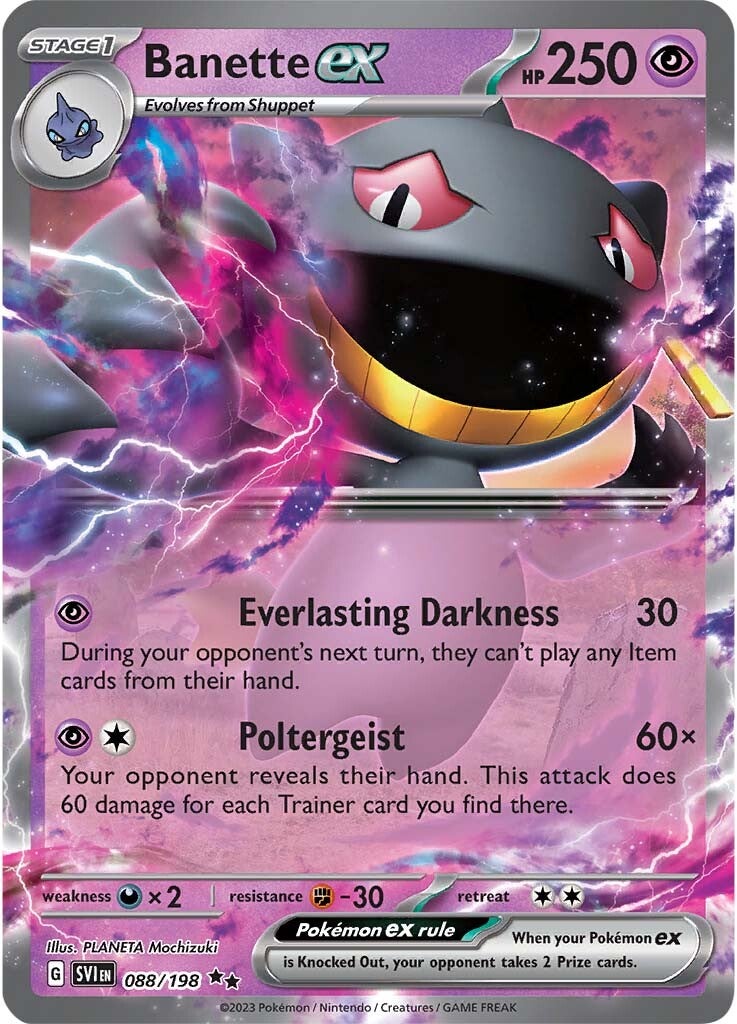 Banette ex (088/198) [Scarlet & Violet: Base Set] | Infinity Cards & Collectibles