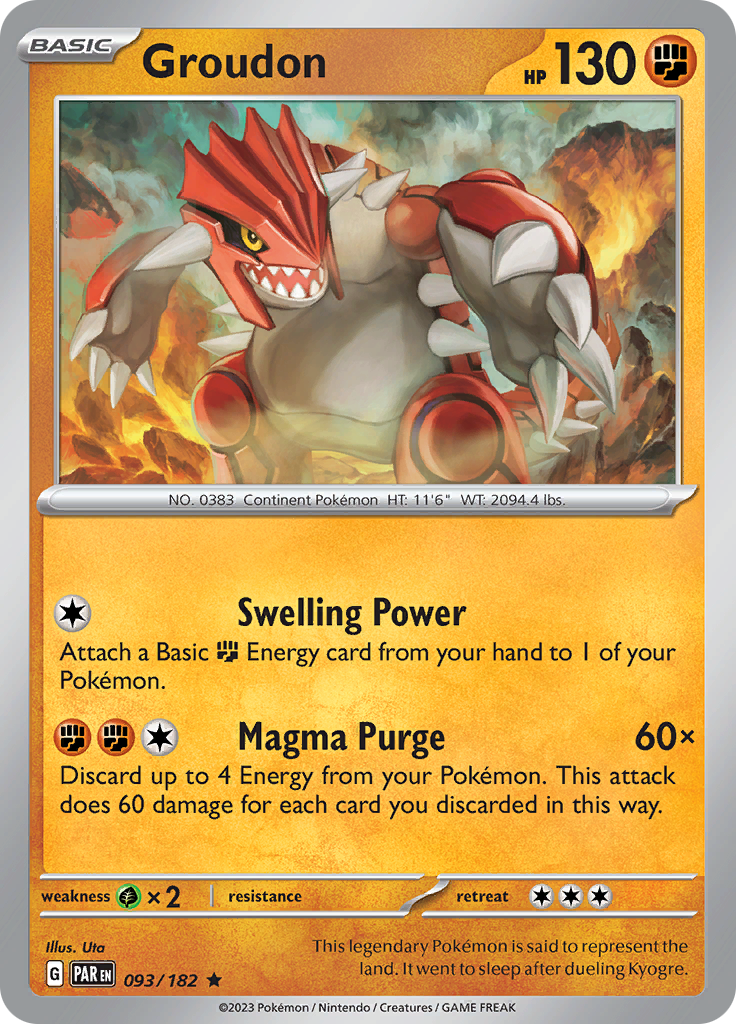 Groudon (093/182) [Scarlet & Violet: Paradox Rift] | Infinity Cards & Collectibles