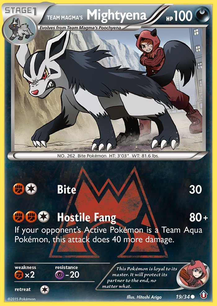 Team Magma's Mightyena (19/34) [XY: Double Crisis] | Infinity Cards & Collectibles