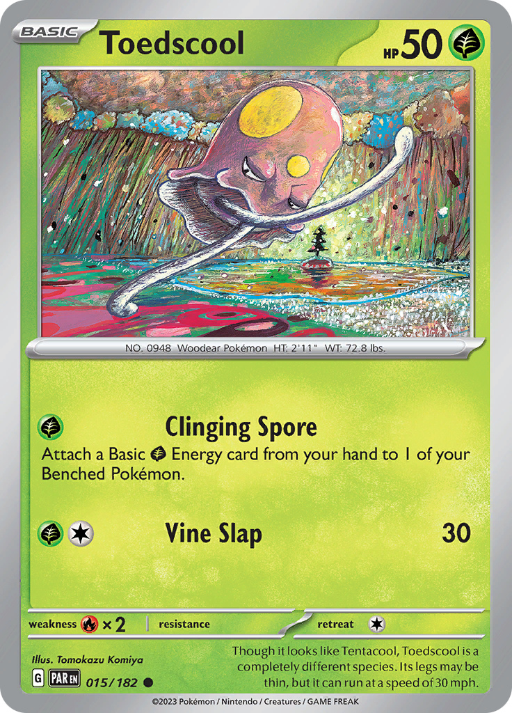 Toedscool (015/182) [Scarlet & Violet: Paradox Rift] | Infinity Cards & Collectibles