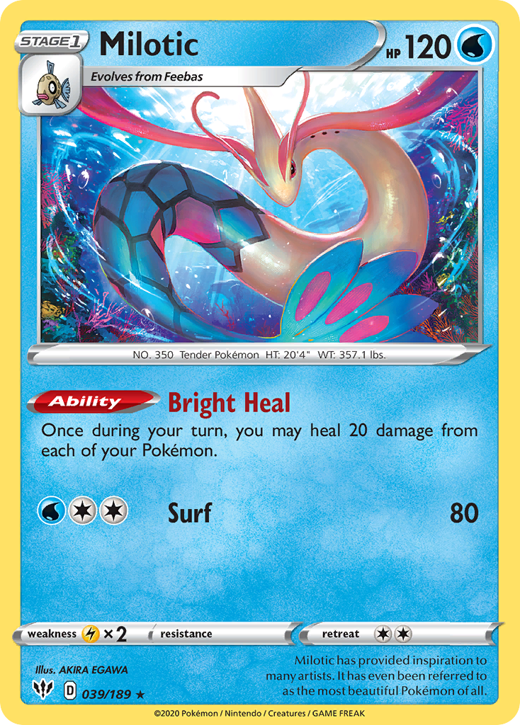Milotic (039/189) [Sword & Shield: Darkness Ablaze] | Infinity Cards & Collectibles