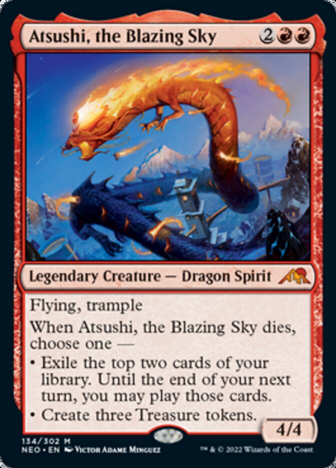 Atsushi, the Blazing Sky [Kamigawa: Neon Dynasty] | Infinity Cards & Collectibles