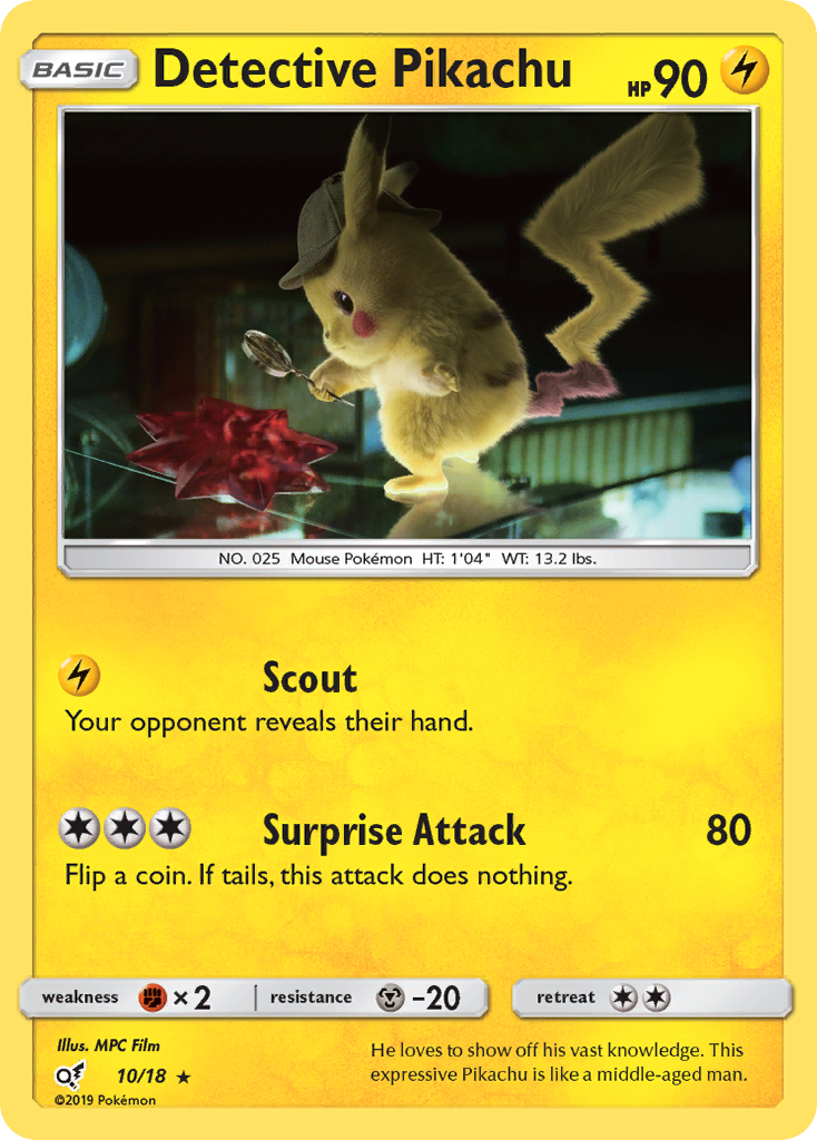 Detective Pikachu (10/18) [Sun & Moon: Detective Pikachu] | Infinity Cards & Collectibles