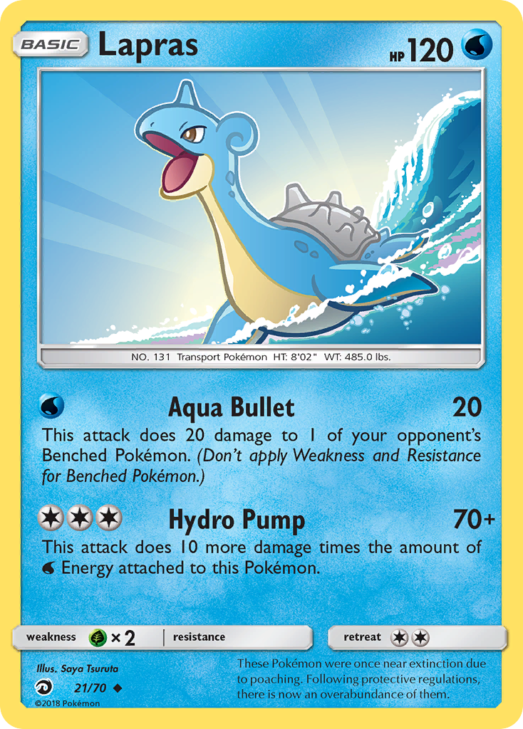 Lapras (21/70) [Sun & Moon: Dragon Majesty] | Infinity Cards & Collectibles