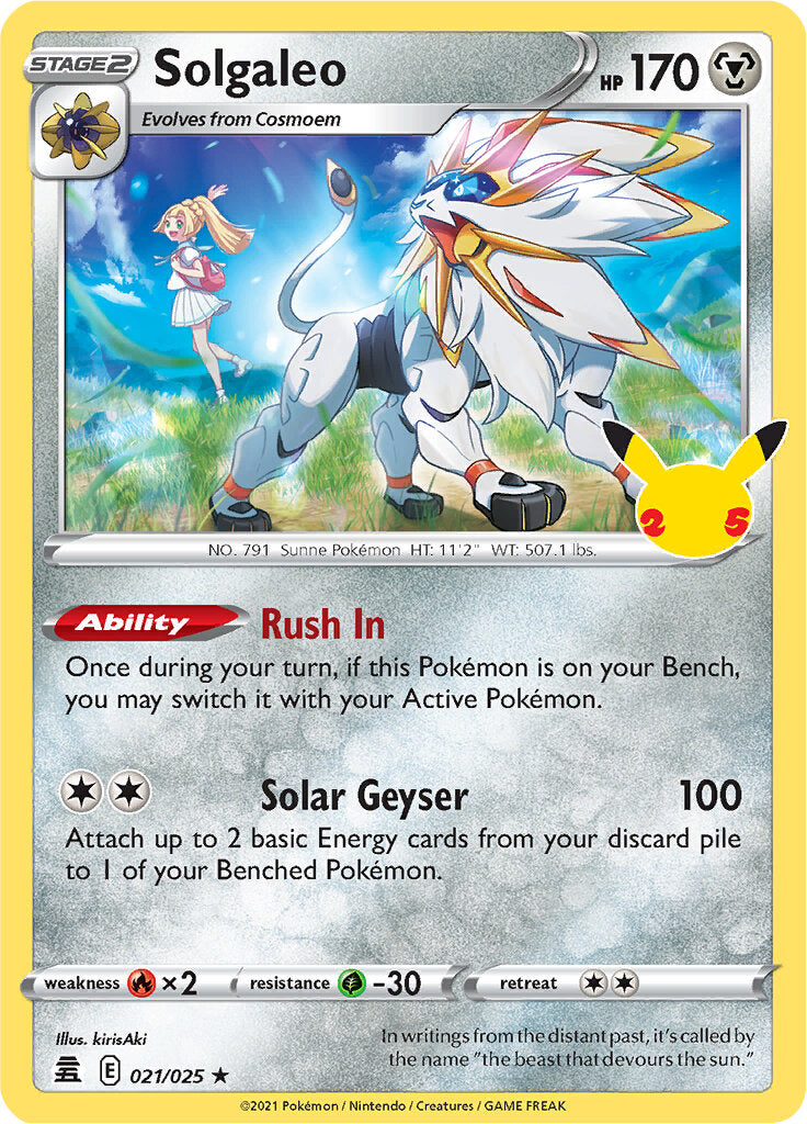 Solgaleo (021/025) [Celebrations: 25th Anniversary] | Infinity Cards & Collectibles