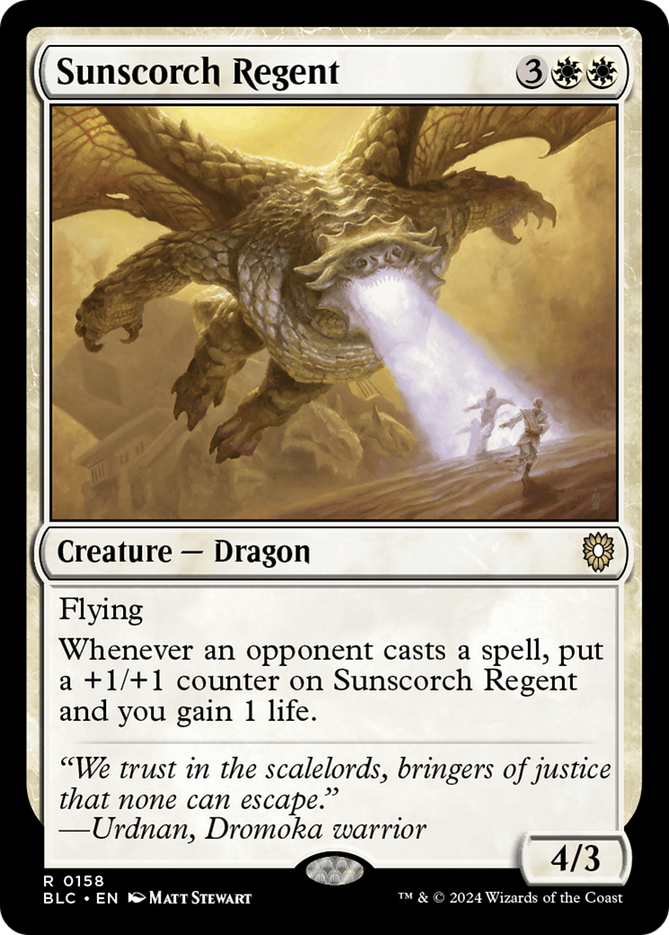 Sunscorch Regent [Bloomburrow Commander]