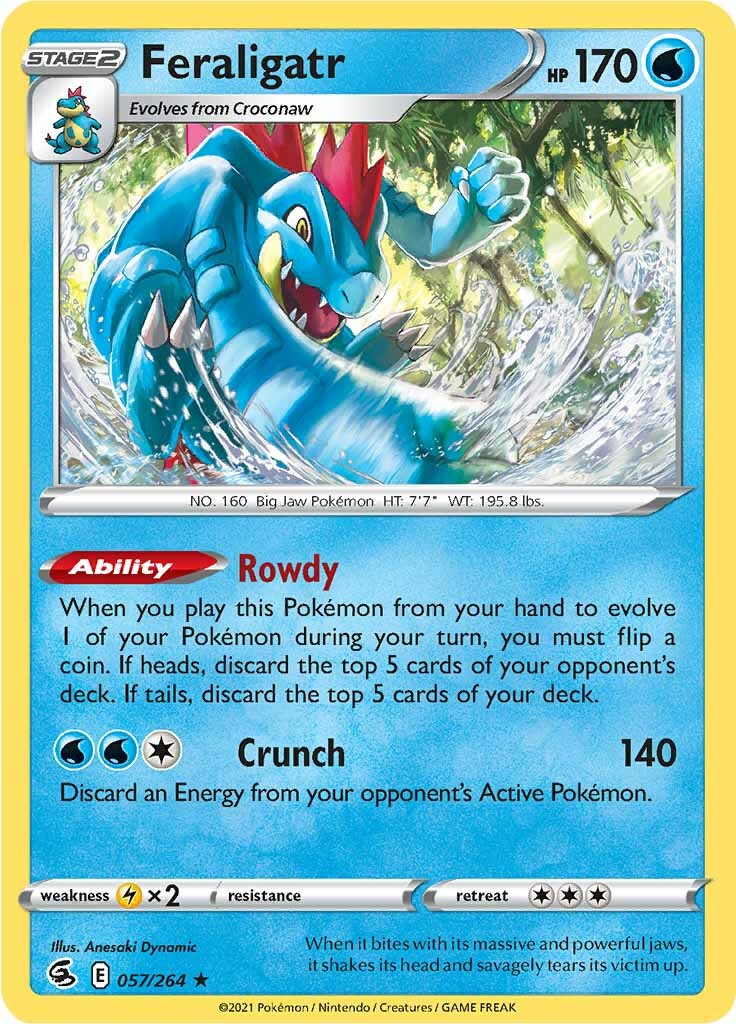 Feraligatr (057/264) [Sword & Shield: Fusion Strike] | Infinity Cards & Collectibles