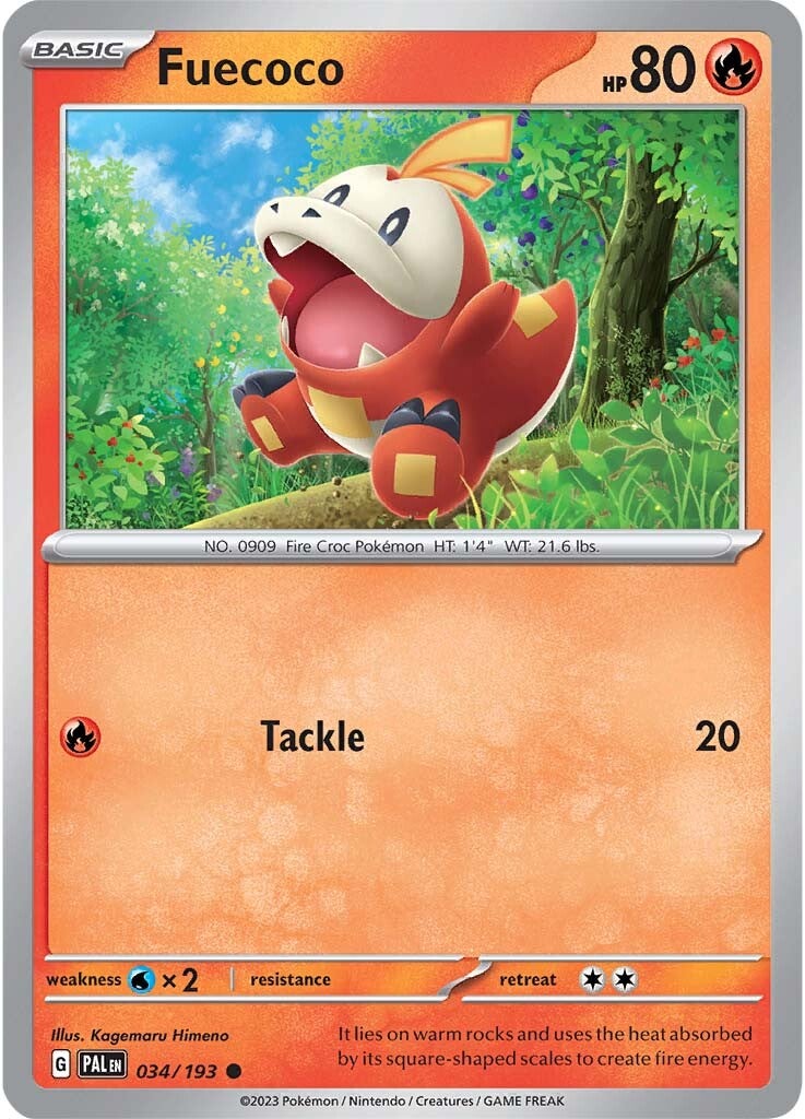 Fuecoco (034/193) [Scarlet & Violet: Paldea Evolved] | Infinity Cards & Collectibles