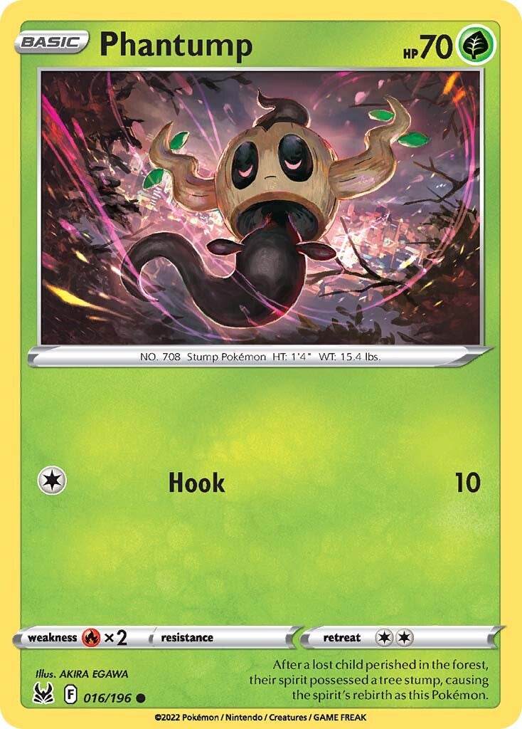 Phantump (016/196) [Sword & Shield: Lost Origin] | Infinity Cards & Collectibles