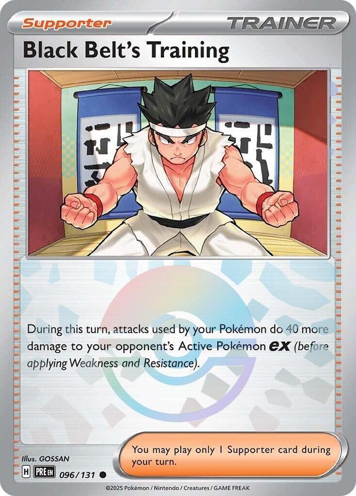 Black Belt's Training (096/131) (Poke Ball Pattern) [Scarlet & Violet: Prismatic Evolutions] | Infinity Cards & Collectibles