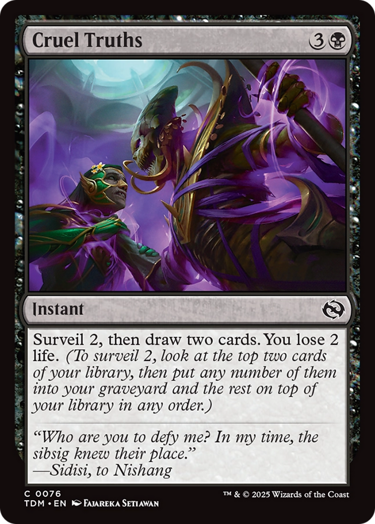 Cruel Truths [Tarkir: Dragonstorm] | Infinity Cards & Collectibles