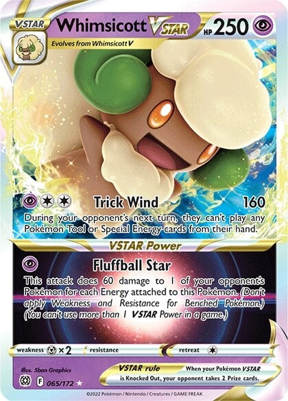 Whimsicott VSTAR (065/172) [Sword & Shield: Brilliant Stars] | Infinity Cards & Collectibles