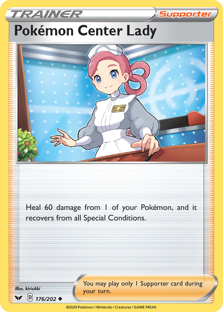 Pokemon Center Lady (176/202) [Sword & Shield: Base Set] | Infinity Cards & Collectibles