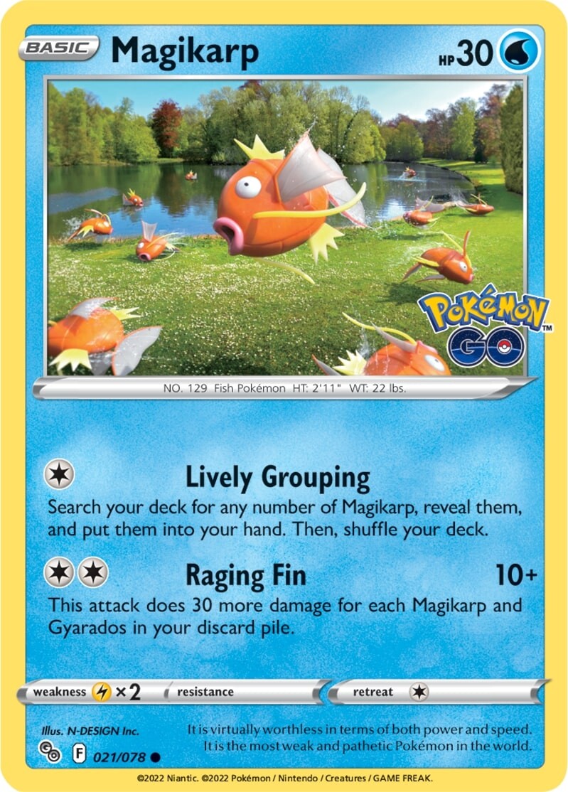 Magikarp (021/078) [Pokémon GO] | Infinity Cards & Collectibles