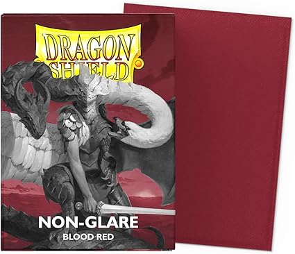 Dragon Shield Sleeves - Matte Blood Red Non-Glare (100ct)
