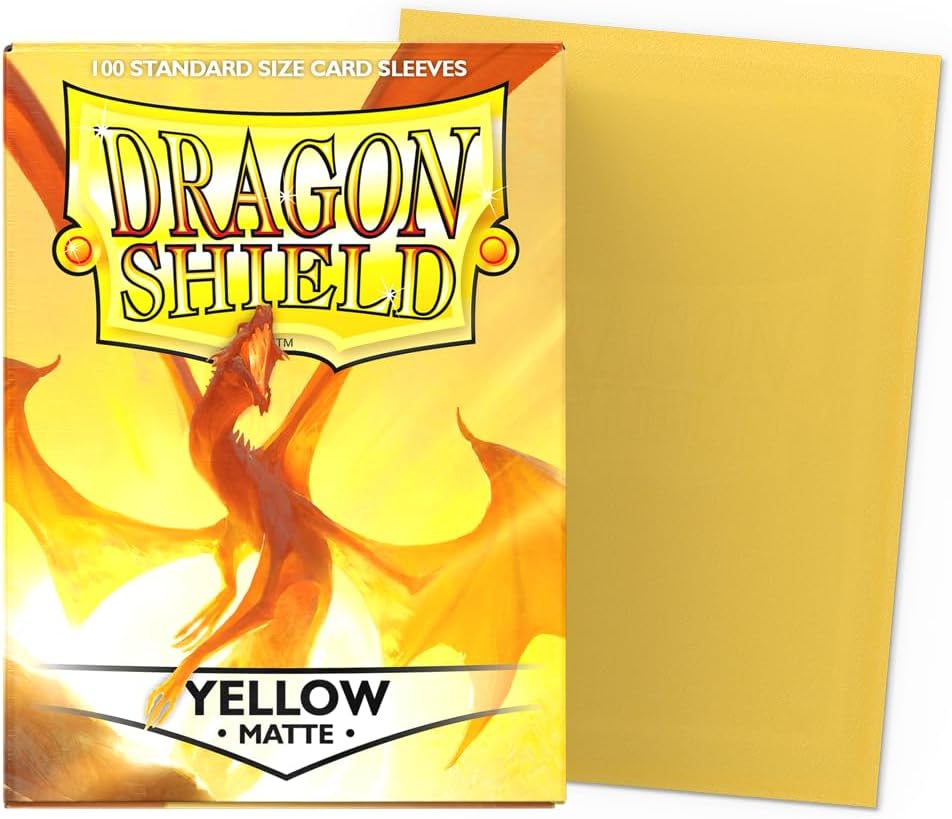Dragon Shield Sleeves - Matte Yellow (100ct)