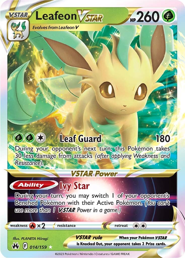 Leafeon VSTAR (014/159) [Sword & Shield: Crown Zenith] | Infinity Cards & Collectibles