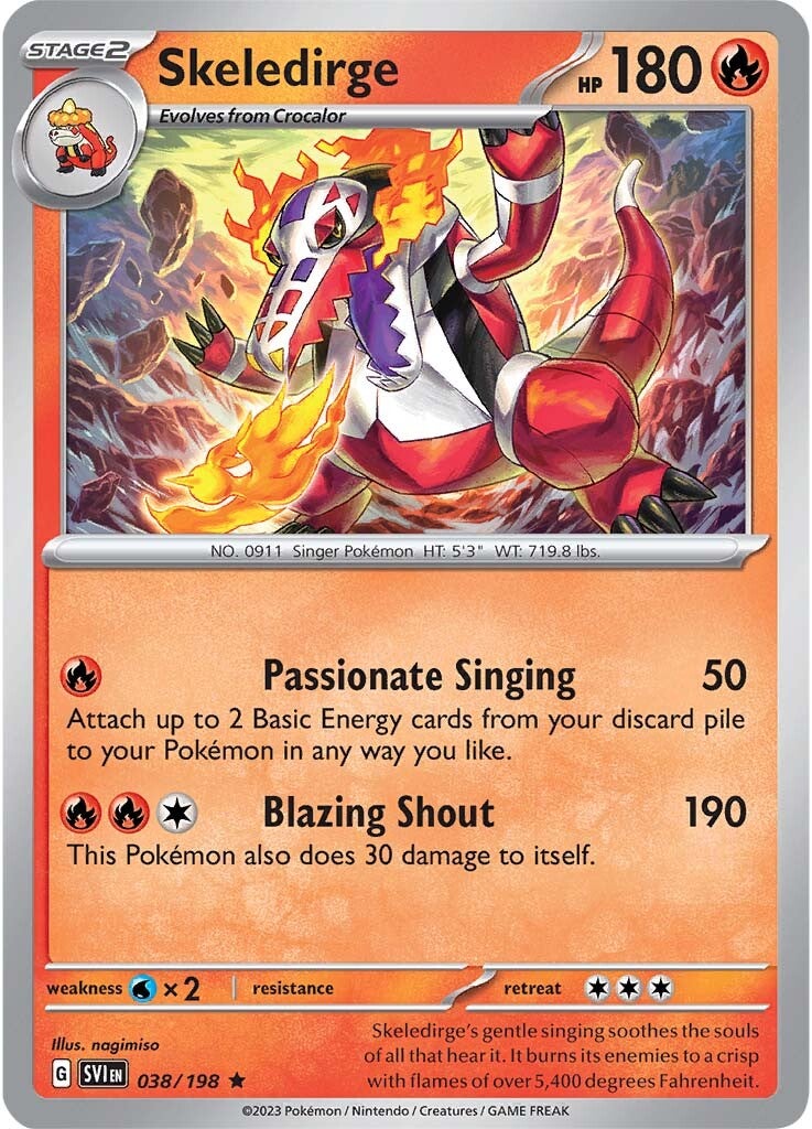 Skeledirge (038/198) [Scarlet & Violet: Base Set] | Infinity Cards & Collectibles