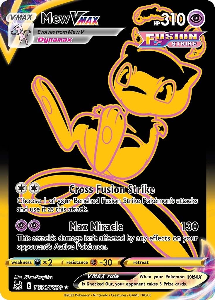 Mew VMAX (TG30/TG30) [Sword & Shield: Lost Origin] | Infinity Cards & Collectibles