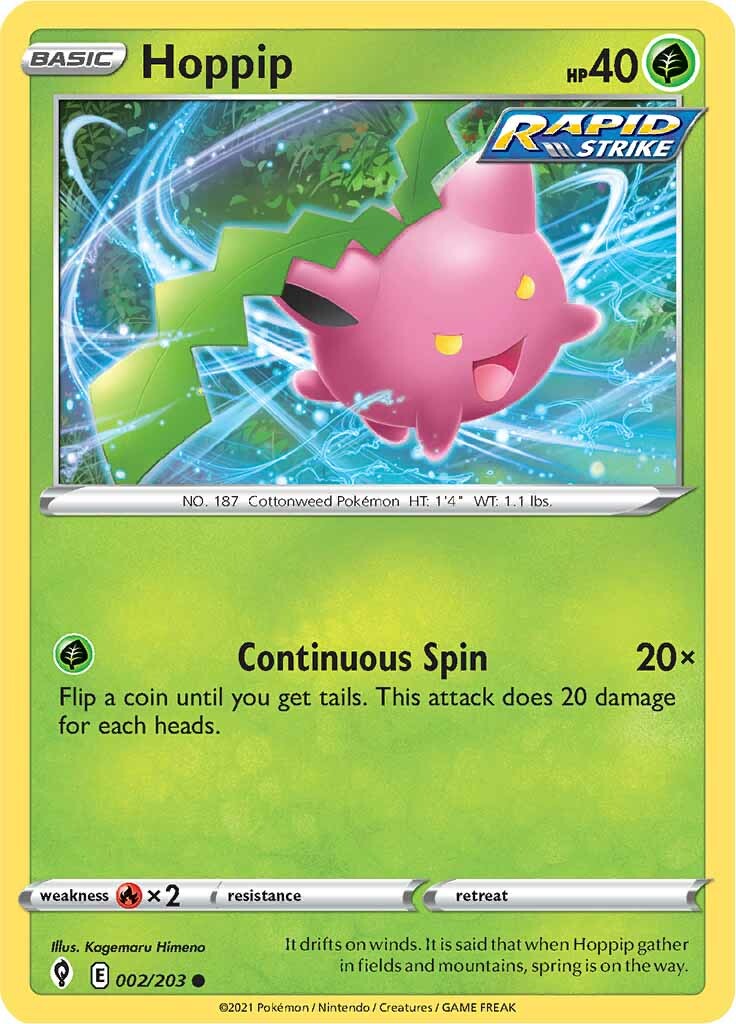 Hoppip (002/203) [Sword & Shield: Evolving Skies] | Infinity Cards & Collectibles
