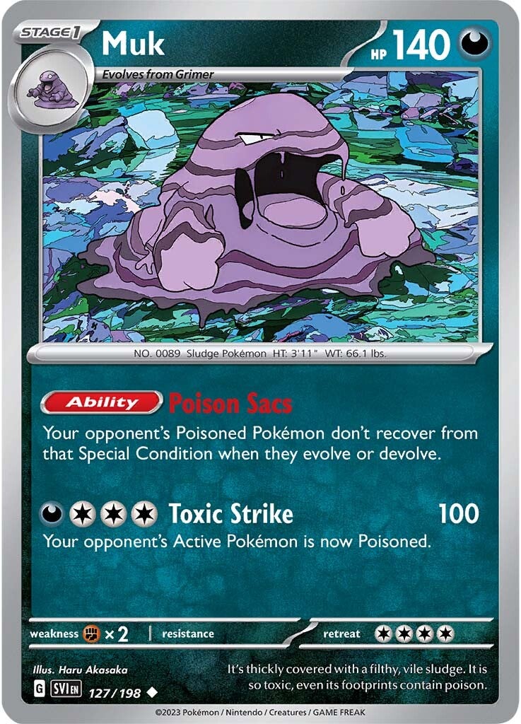 Muk (127/198) [Scarlet & Violet: Base Set] | Infinity Cards & Collectibles