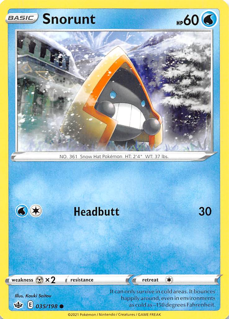 Snorunt (035/198) [Sword & Shield: Chilling Reign] | Infinity Cards & Collectibles