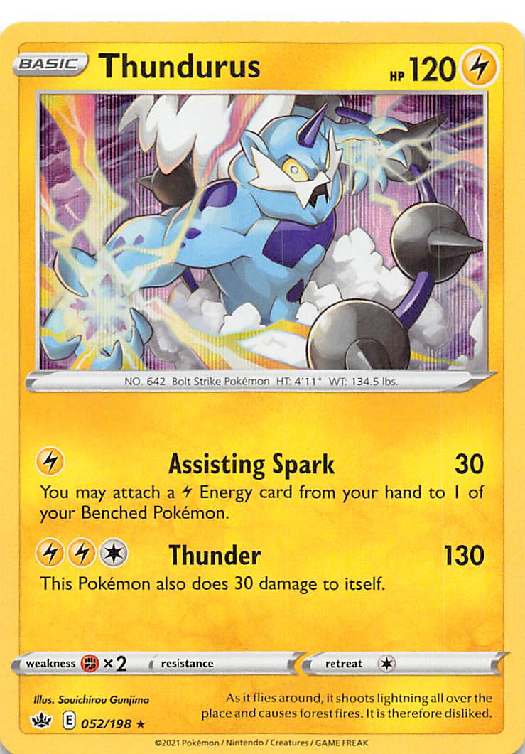 Thundurus (052/198) [Sword & Shield: Chilling Reign] | Infinity Cards & Collectibles