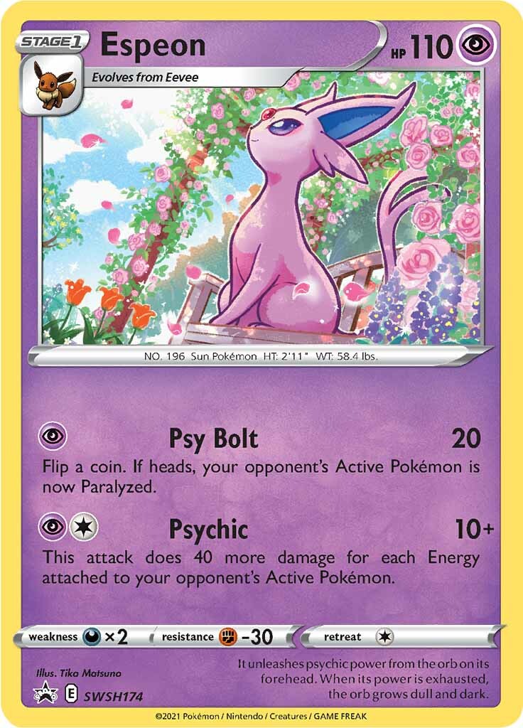 Espeon (SWSH174) [Sword & Shield: Black Star Promos] | Infinity Cards & Collectibles