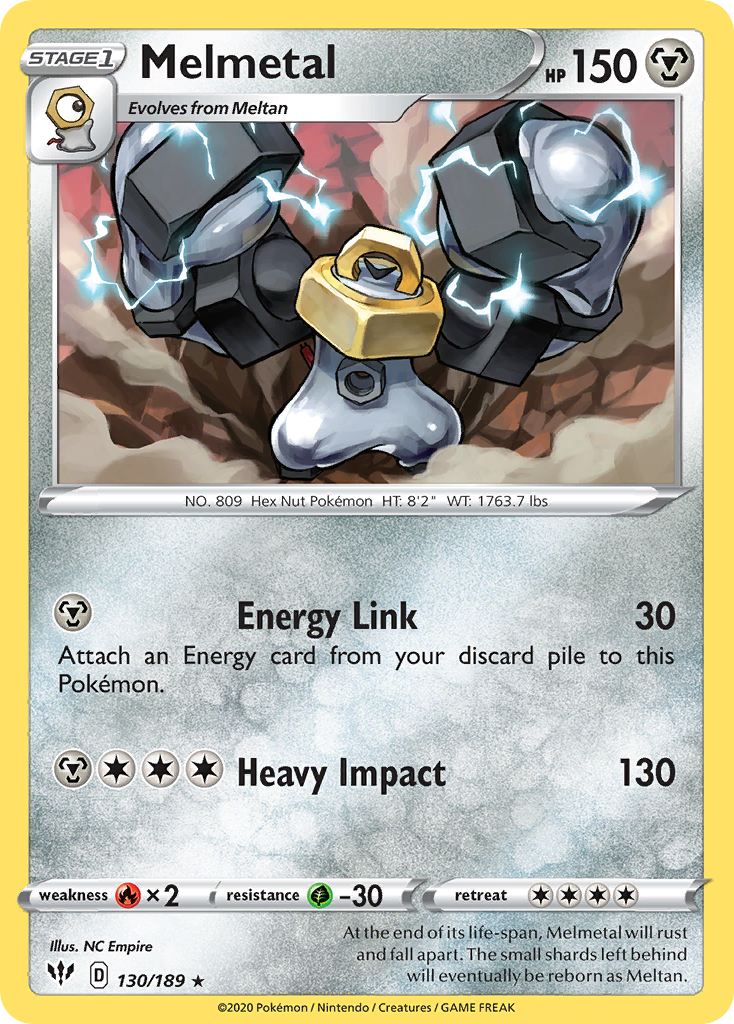 Melmetal (130/189) [Sword & Shield: Darkness Ablaze] | Infinity Cards & Collectibles