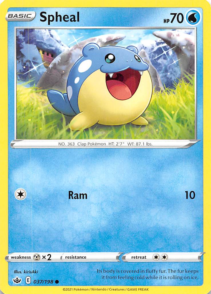Spheal (037/198) [Sword & Shield: Chilling Reign] | Infinity Cards & Collectibles