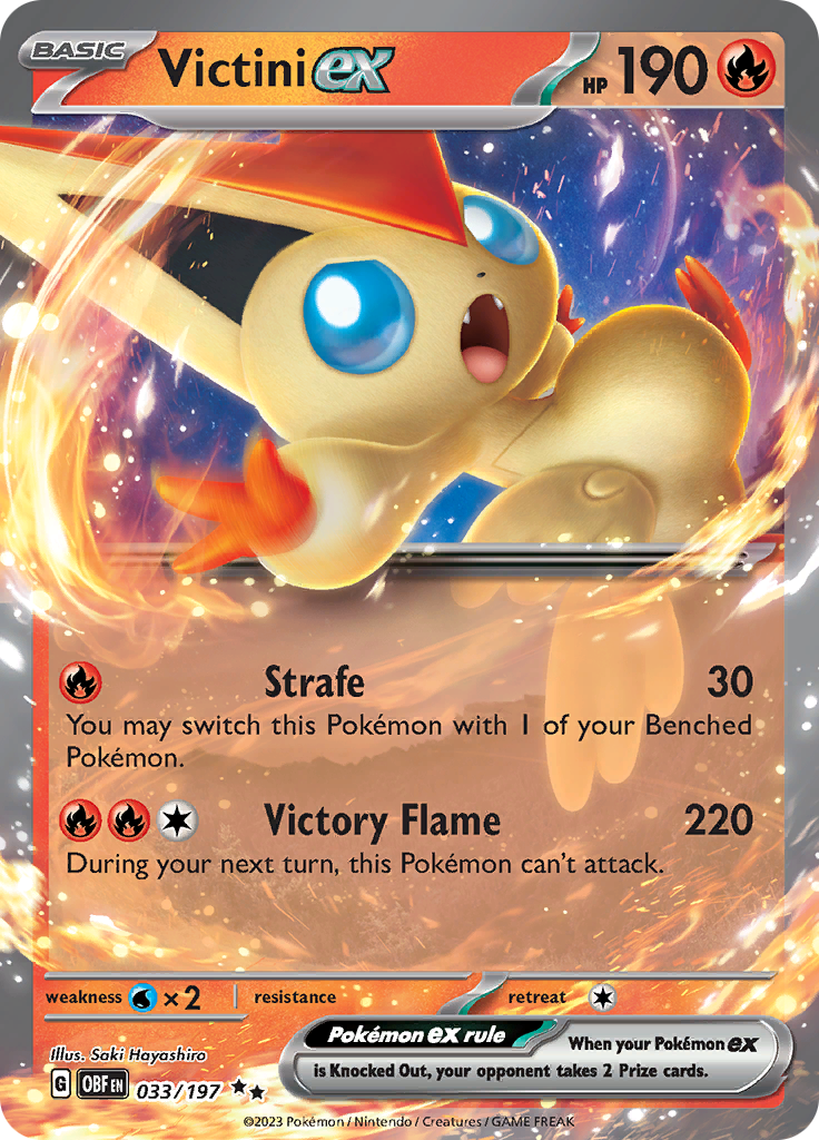 Victini ex (033/197) [Scarlet & Violet: Obsidian Flames] | Infinity Cards & Collectibles