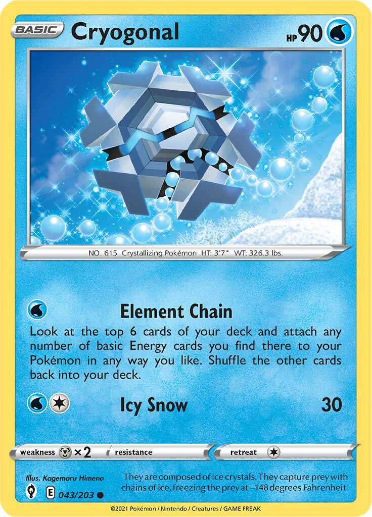Cryogonal (043/203) [Sword & Shield: Evolving Skies] | Infinity Cards & Collectibles