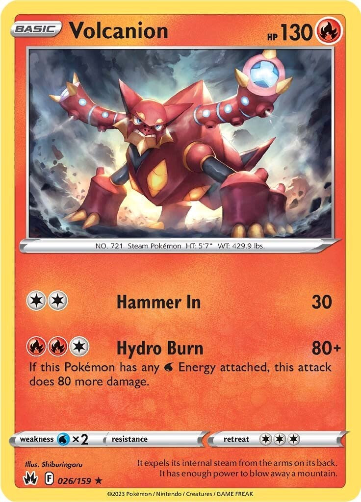Volcanion (026/159) [Sword & Shield: Crown Zenith] | Infinity Cards & Collectibles