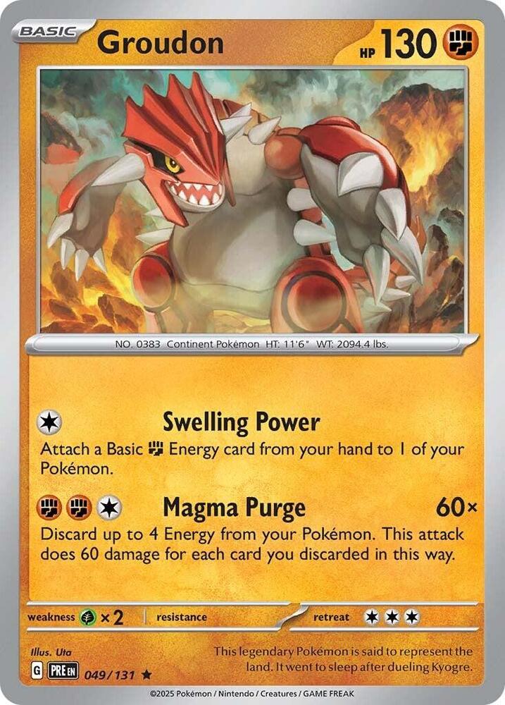 Groudon (049/131) [Scarlet & Violet: Prismatic Evolutions] | Infinity Cards & Collectibles