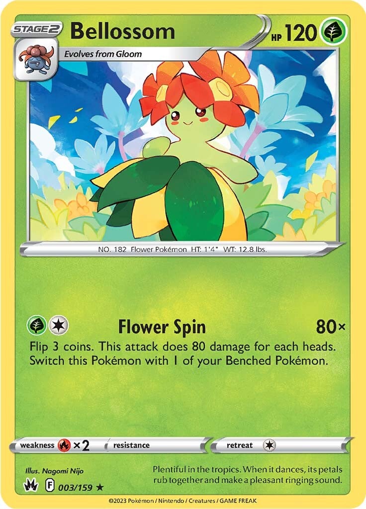 Bellossom (003/159) [Sword & Shield: Crown Zenith] | Infinity Cards & Collectibles
