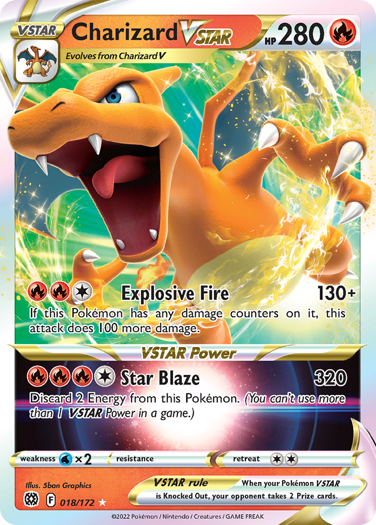 Charizard VSTAR (018/172) (Jumbo Card) [Sword & Shield: Brilliant Stars] | Infinity Cards & Collectibles