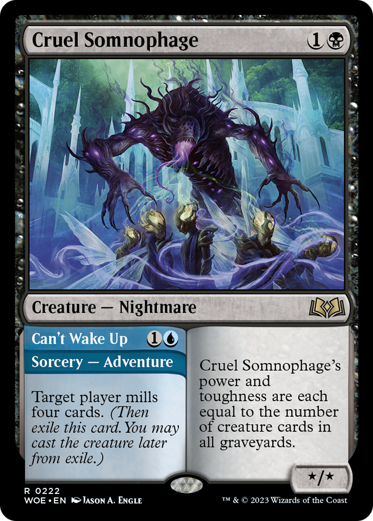 Cruel Somnophage // Can't Wake Up [Wilds of Eldraine] | Infinity Cards & Collectibles