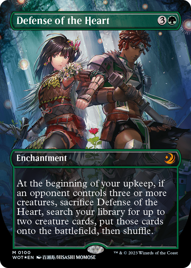 Defense of the Heart (Anime Borderless) (Confetti Foil) [Wilds of Eldraine: Enchanting Tales] | Infinity Cards & Collectibles