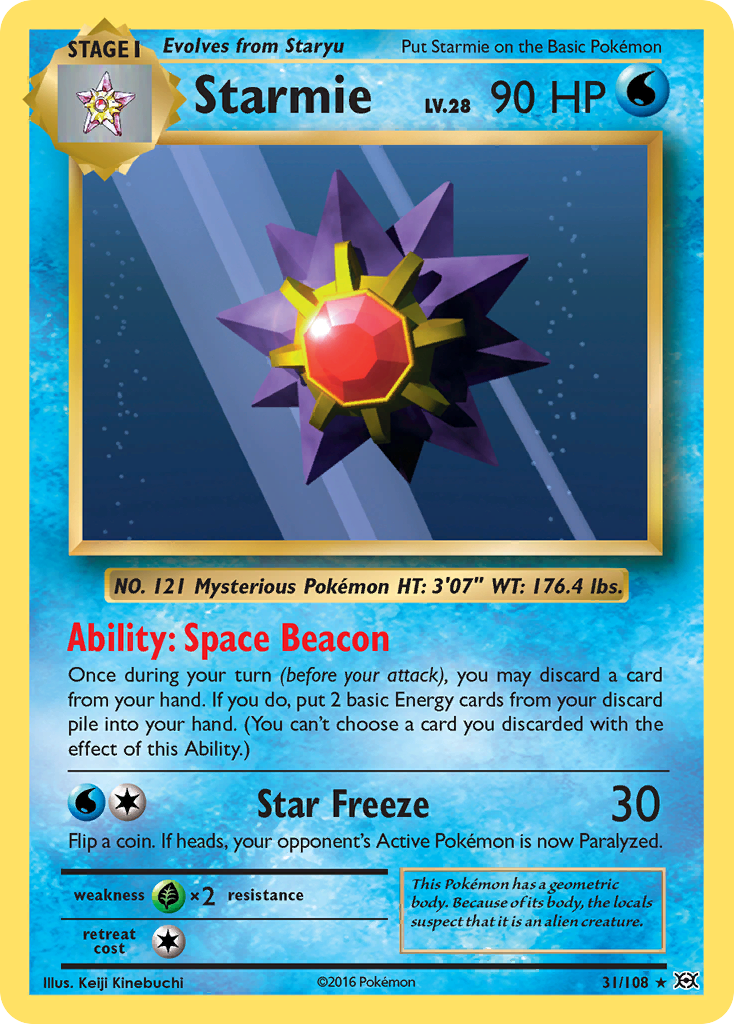 Starmie (31/108) [XY: Evolutions] | Infinity Cards & Collectibles