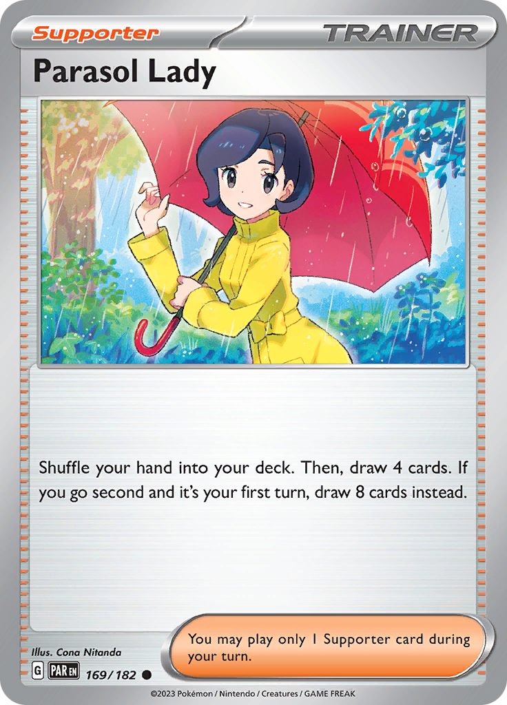 Parasol Lady (169/182) [Scarlet & Violet: Paradox Rift] | Infinity Cards & Collectibles