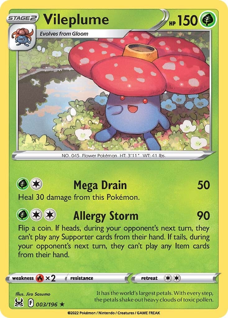 Vileplume (003/196) [Sword & Shield: Lost Origin] | Infinity Cards & Collectibles