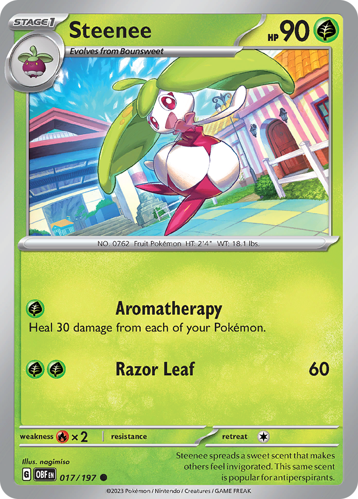 Steenee (017/197) [Scarlet & Violet: Obsidian Flames] | Infinity Cards & Collectibles