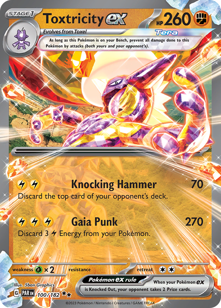 Toxtricity ex (100/182) [Scarlet & Violet: Paradox Rift] | Infinity Cards & Collectibles