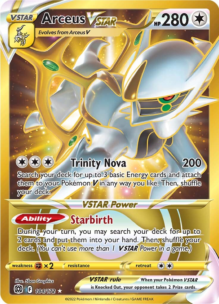 Arceus VSTAR (184/172) [Sword & Shield: Brilliant Stars] | Infinity Cards & Collectibles