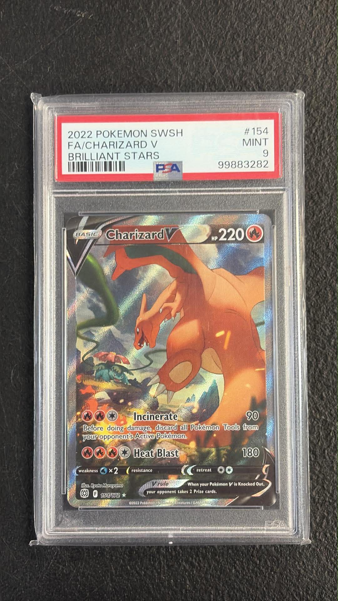 PSA 9 Charizard V (154/172) [Sword & Shield: Brilliant Stars]
