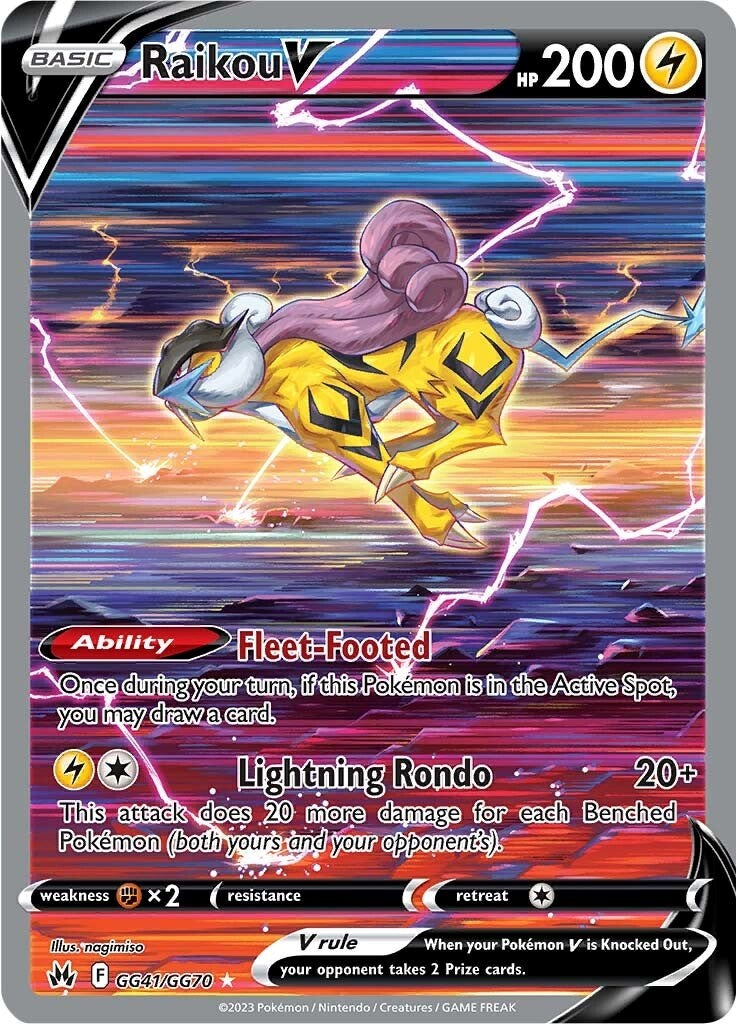 Raikou V (GG41/GG70) [Sword & Shield: Crown Zenith] | Infinity Cards & Collectibles