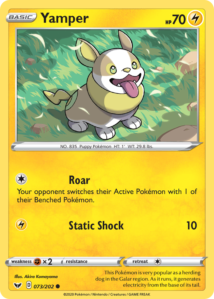 Yamper (073/202) [Sword & Shield: Base Set] | Infinity Cards & Collectibles